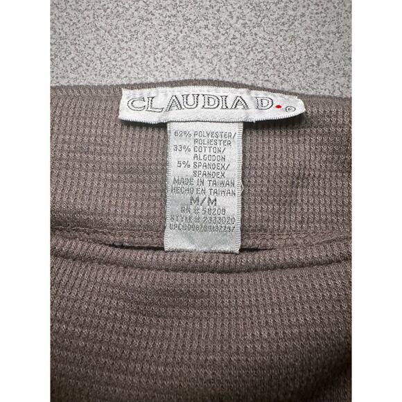 Claudia D. Sz M Vintage 90's Thermal Knit Maxi Overall dress y2k lagenlook - Picture 4 of 6